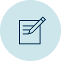 Icon of a document and a pencil.