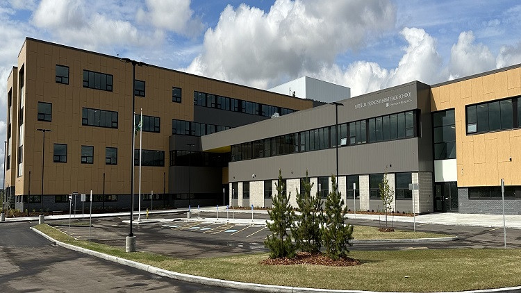 Entrance to Elder Dr. Francis Whiskeyjack School