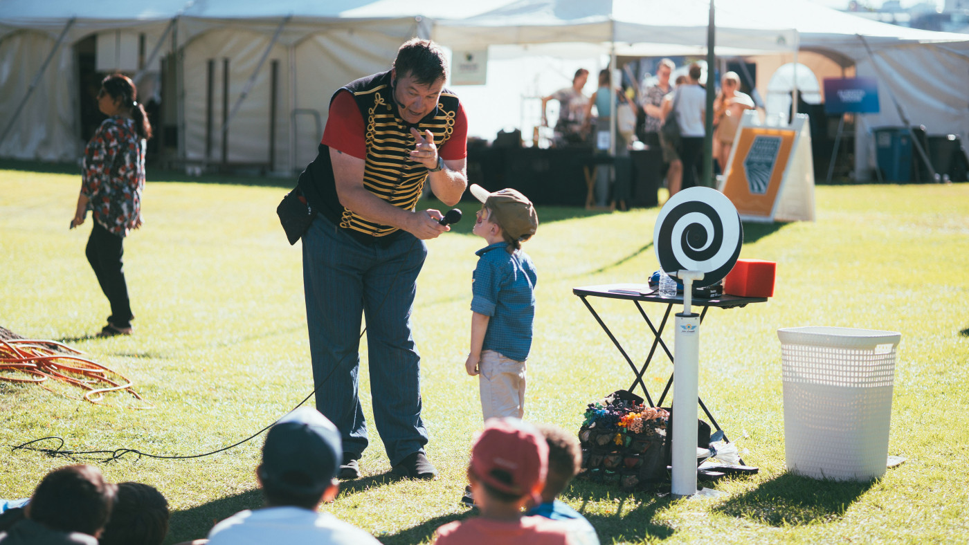 Photo of Alberta Day street performance