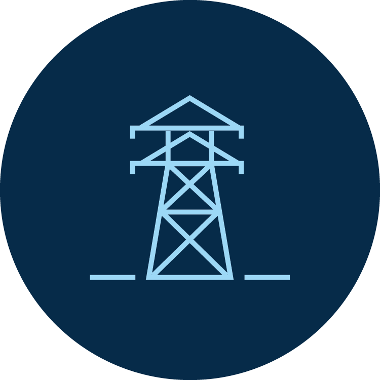 Electricity powerline tower