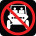 Prohibited Side by Side Icon