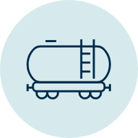 Icon of container used to transport goods