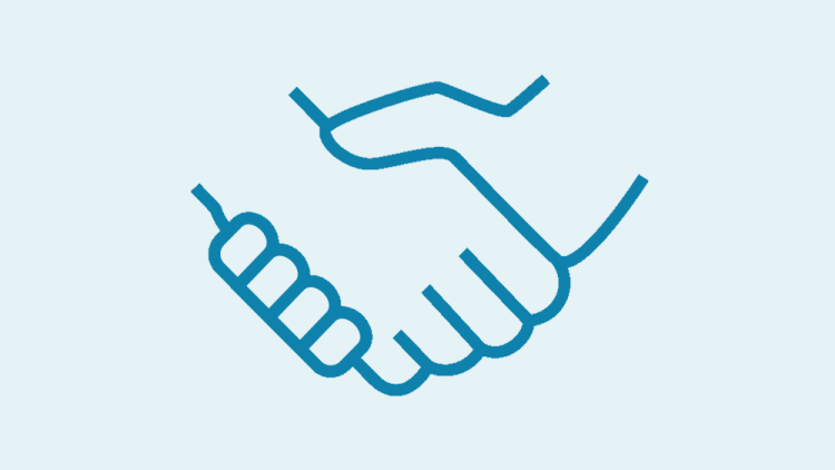 image icon of a handshake