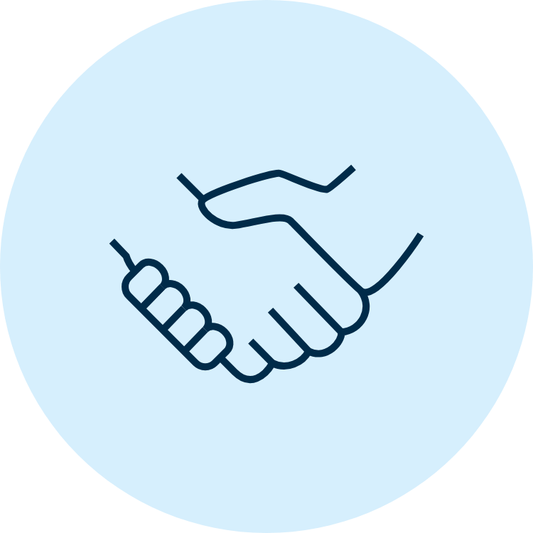 Icon of a handshake