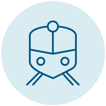 Icon of an intercity rail