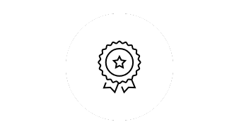 Illustration of a medal with a star in the middle.